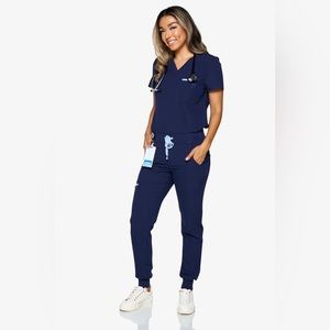 Codenxt Navy Scrub Joggers